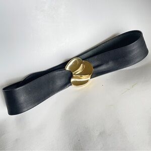 Vintage Black and Gold Women's Belt